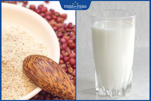 Bỏ túi 5 mẹo trị mụn bằng bột đậu đỏ dễ làm tại nhà 3 bột đậu đỏ và sữa tươi