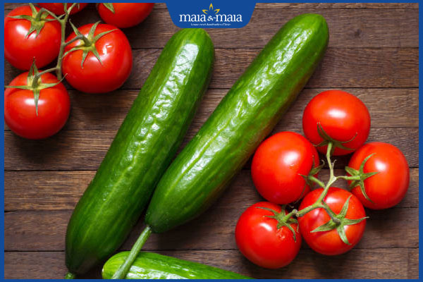 cà chua và dưa chuột