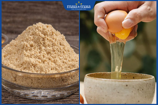 Chia sẻ 12 bí quyết trị mụn bằng gạo lứt đơn giản tại nhà 3 cám gạo lứt và trứng gà