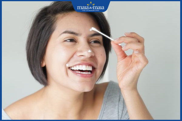 chăm sóc da sau khi vừa nặn mụn