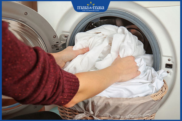 giặt chăn gối thường xuyên