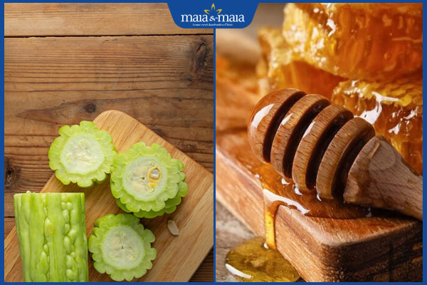 Điểm danh 10 mẹo trị mụn bằng khổ qua phổ biến nhất hiện nay 7 khổ qua và mật ong