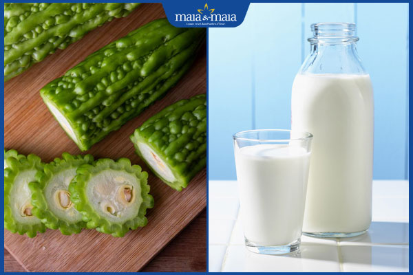 Điểm danh 10 mẹo trị mụn bằng khổ qua phổ biến nhất hiện nay 4 khổ qua và sữa tươi