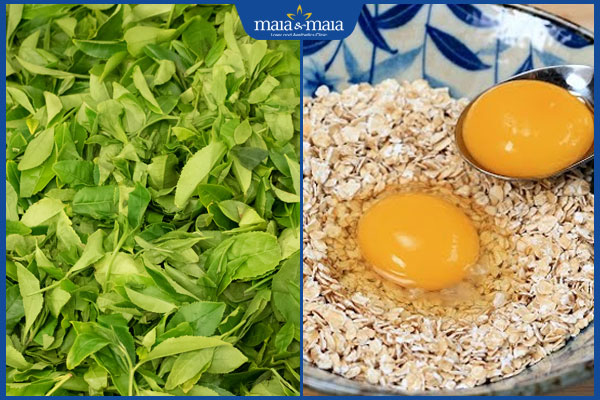 Gợi ý 11 công thức trị mụn bằng chè xanh an toàn, đơn giản 6 lá trà xanh, yến mạch và trứng gà