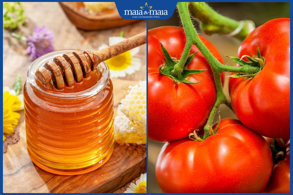 mật ong và cà chua