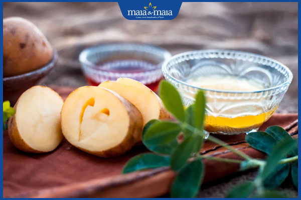 Tiết lộ 10 mẹo trị mụn bằng khoai tây và lưu ý khi áp dụng 3 mật ong và khoai tây trị mụn