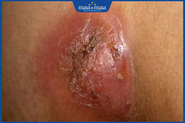 nhọt bị nhiễm trùng