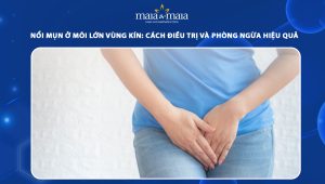 nổi mụn ở môi lớn vùng kín