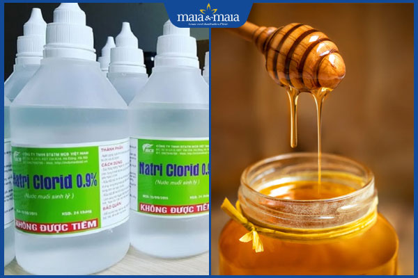 Trị mụn bằng nước muối sinh lý được không? Có hiệu quả không? 3 nước muối sinh lý và mật ong