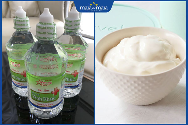 Trị mụn bằng nước muối sinh lý được không? Có hiệu quả không? 4 nước muối sinh lý và sữa chua