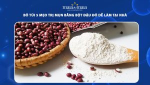 trị mụn bằng bột đậu đỏ