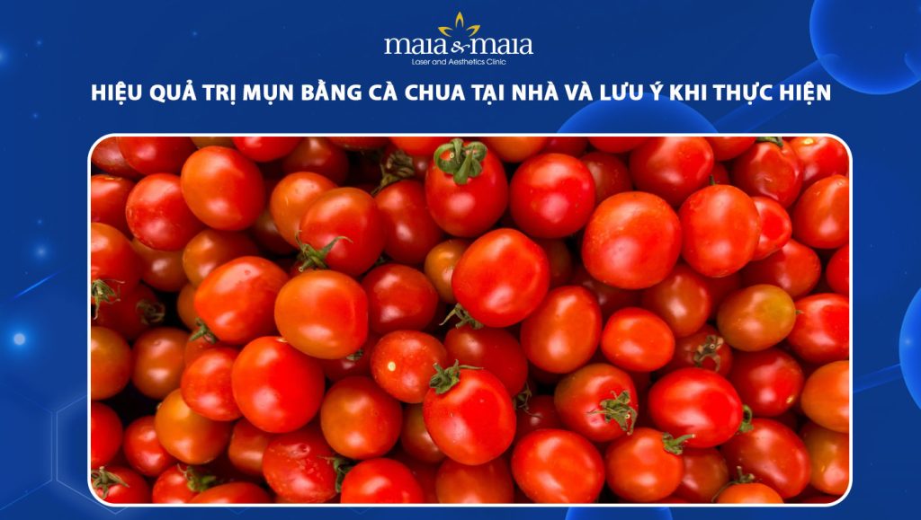 trị mụn bằng cà chua