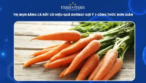 trị mụn bằng cà rốt
