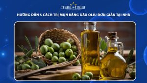trị mụn bằng dầu oliu