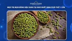 trị mụn bằng đậu xanh