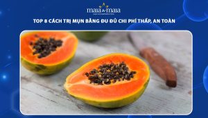 trị mụn bằng đu đủ