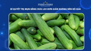 trị mụn bằng dưa leo