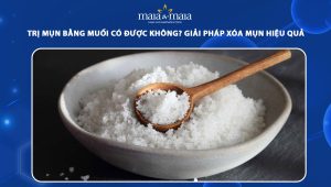 trị mụn bằng muối