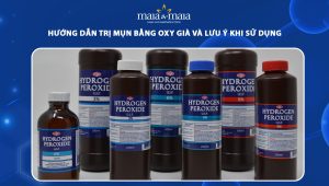 trị mụn bằng oxy già