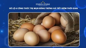 trị mụn bằng trứng gà