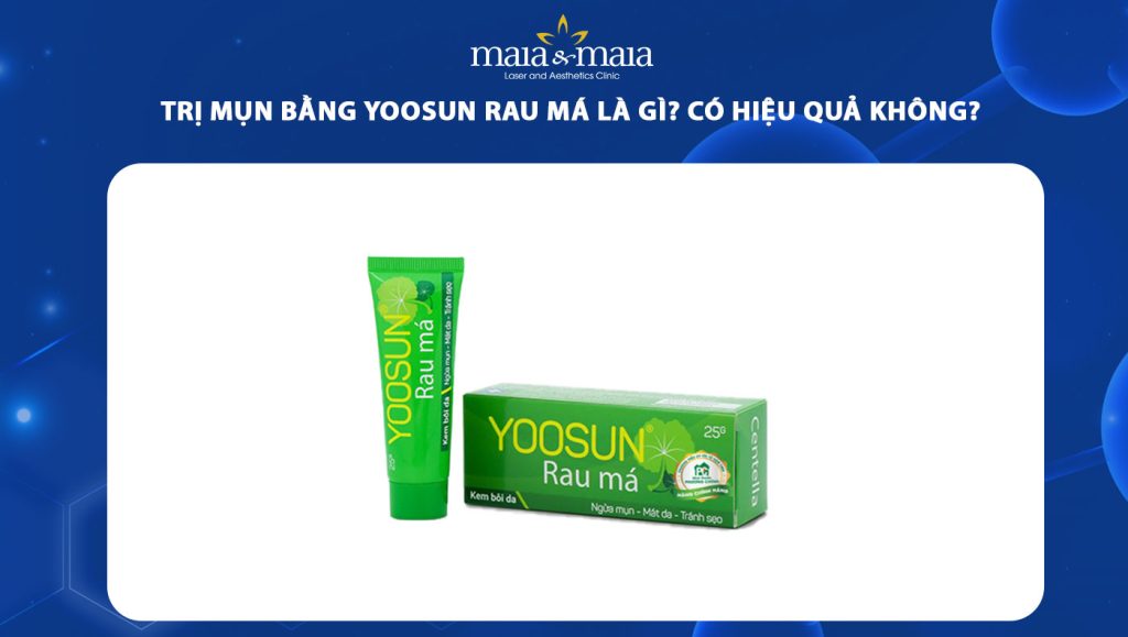 trị mụn bằng yoosun rau má