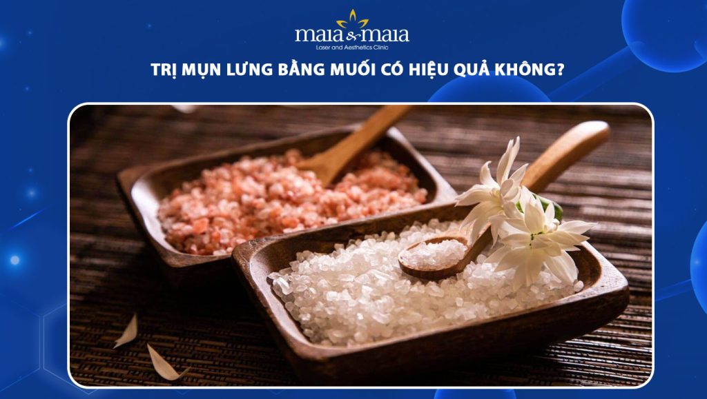 trị mụn lưng bằng muối