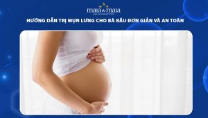 trị mụn lưng cho bà bầu