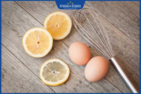 trứng gà và chanh