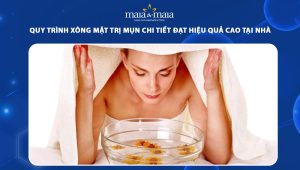 xông mặt trị mụn