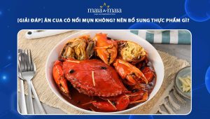 ăn cua có nổi mụn không