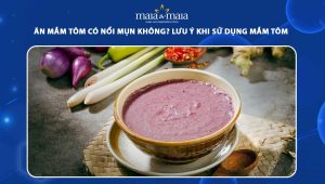 ăn mắm tôm có nổi mụn không