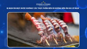 bị mụn ăn mực được không