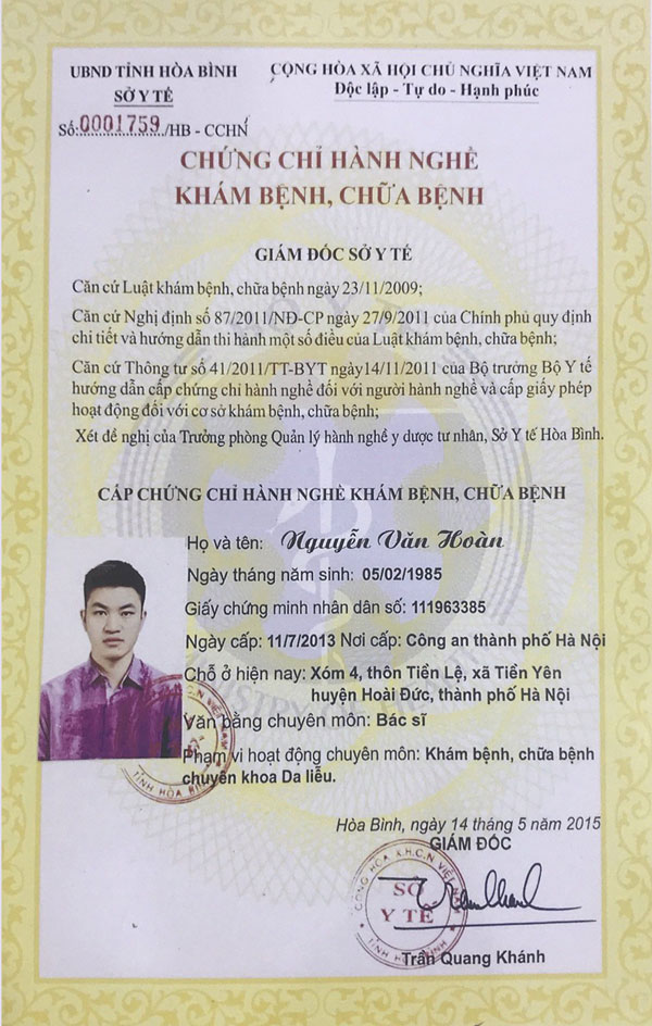 Maia&Maia - Thủ tục pháp lý minh bạch đảm bảo chất lượng an toàn 6 chứng chỉ hành nghề bác sĩ Hoàn