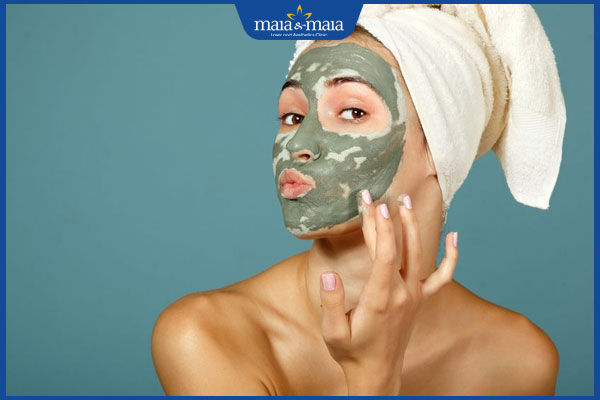 đắp mặt nạ đất sét