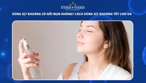 dùng xịt khoáng có nổi mụn không