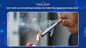 hút thuốc lá có bị nổi mụn không