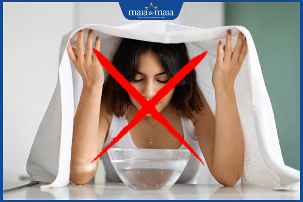 Chăm sóc da sau nặn mụn thế nào? Các quy tắc cần lưu ý 3 không xông hơi