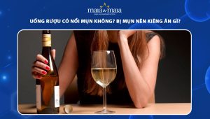 uống rượu có nổi mụn không