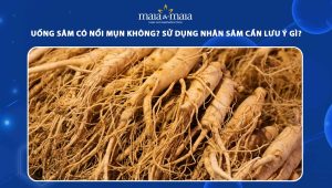 uống sâm có nổi mụn không