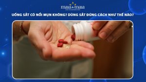 uống sắt có nổi mụn không