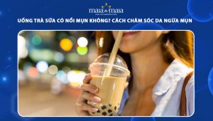 uống trà sữa có nổi mụn không