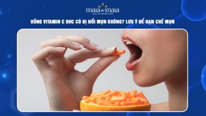 Uống vitamin c dhc có bị nổi mụn không
