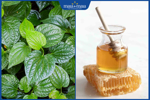 lá lốt và mật ong
