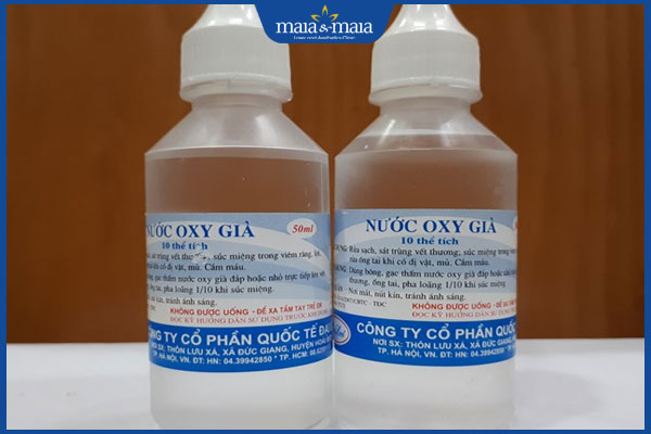 Bí quyết trị thâm nách bằng oxy già an toàn, lành tính 2 nước oxy già