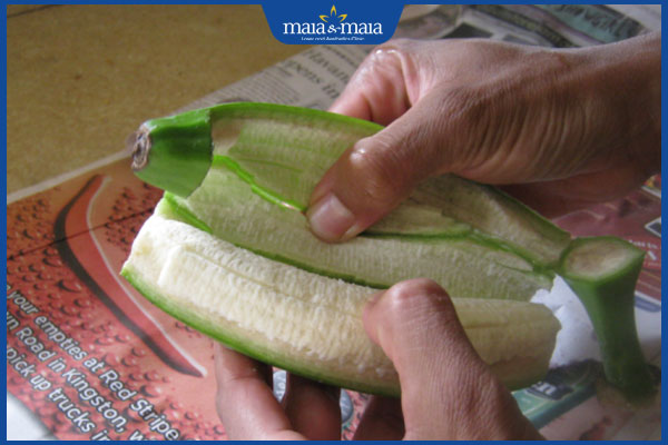 vỏ chuối xanh