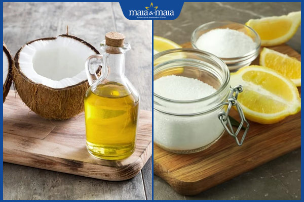 dầu dừa mật ong đường trắng