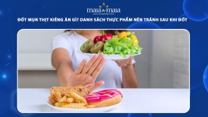 đốt mụn thịt kiêng ăn gì