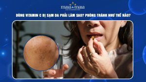dùng vitamin C bị sạm da