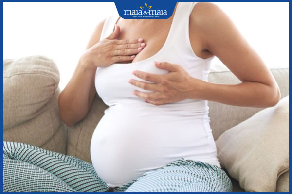 mẹ bầu căng tức ngực