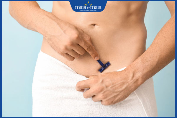 nam giới cạo lông vùng kín